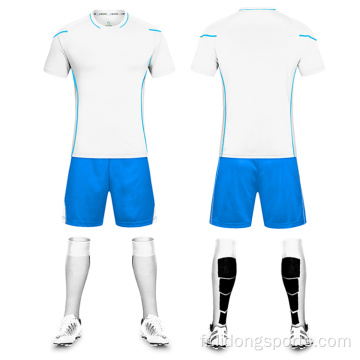 Ensemble de maillot de soccer Sport blanc personnalisé Lidong